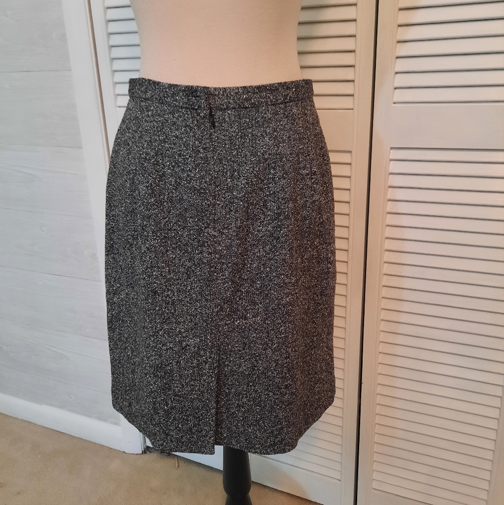 Talbots silk wool 2pc suit skirt blazer set sz 10P *Y - Picture 6 of 10